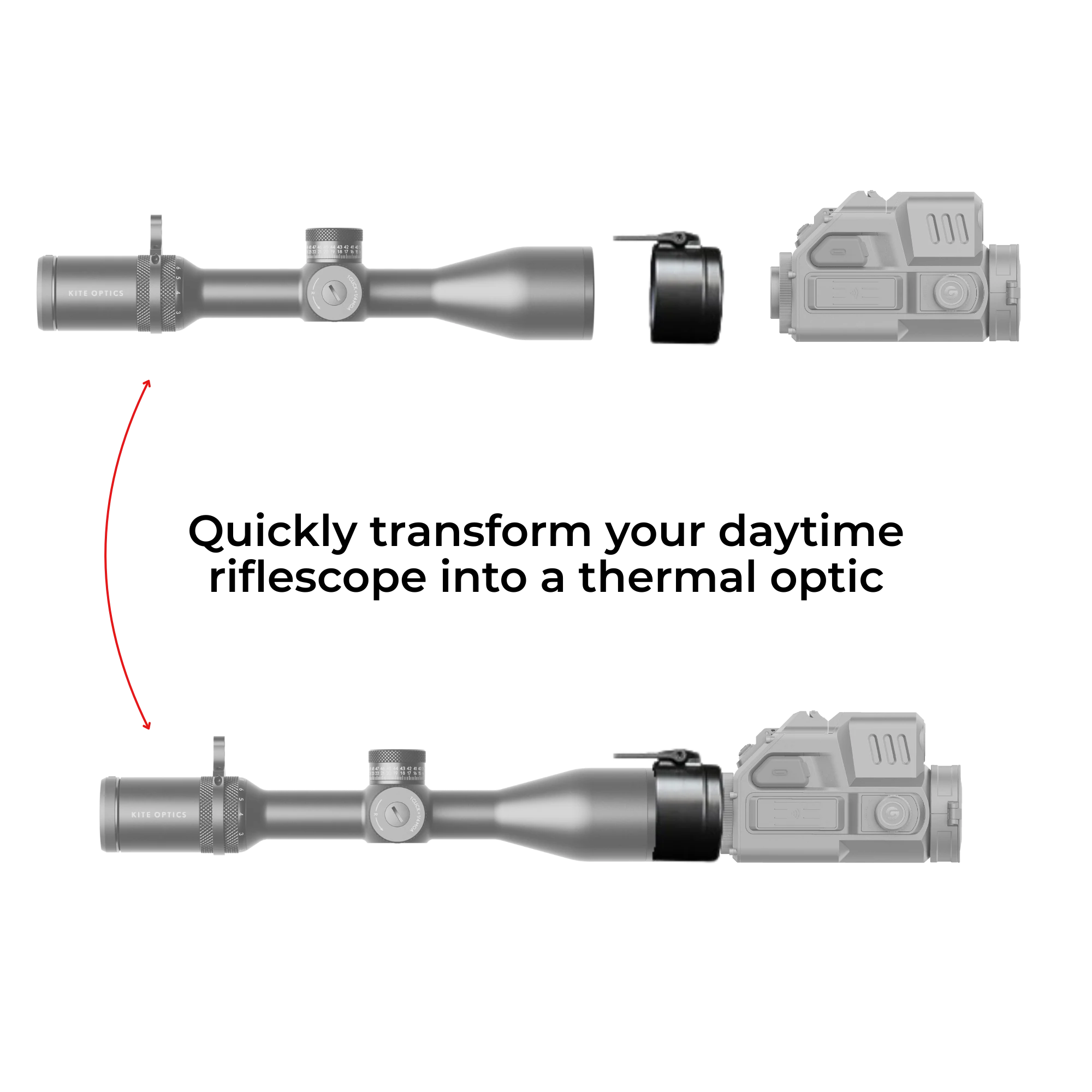 Rusan ARTA435 - Quick-release bell-mount adapter for Thermal Clip-On - Image 3