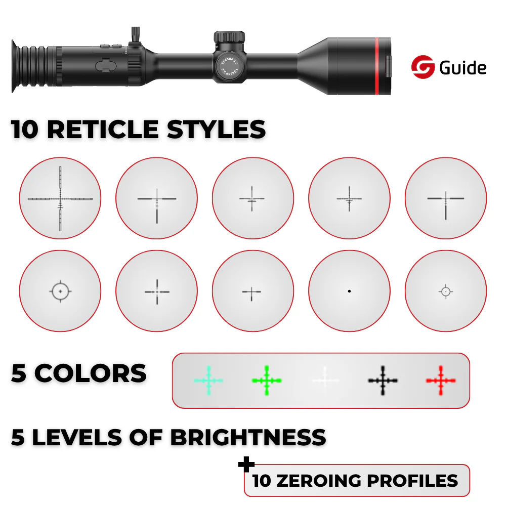 TU650 LRF PRO 3.0 Thermal Riflescope 3.7X 640x512 50mm In-lens LRF - Image 6
